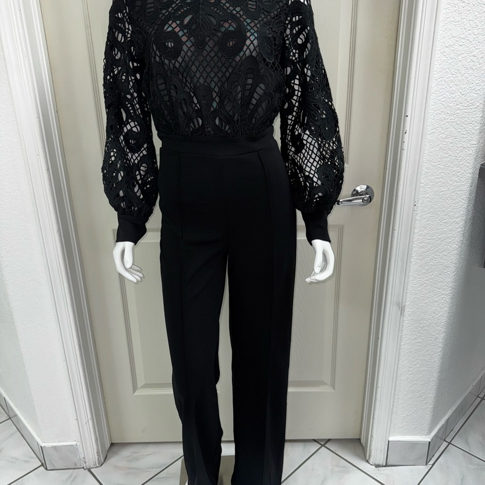 Elegant Black Lace Jumpsuit